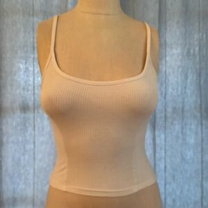 White fitted tank top Urban Outfitters